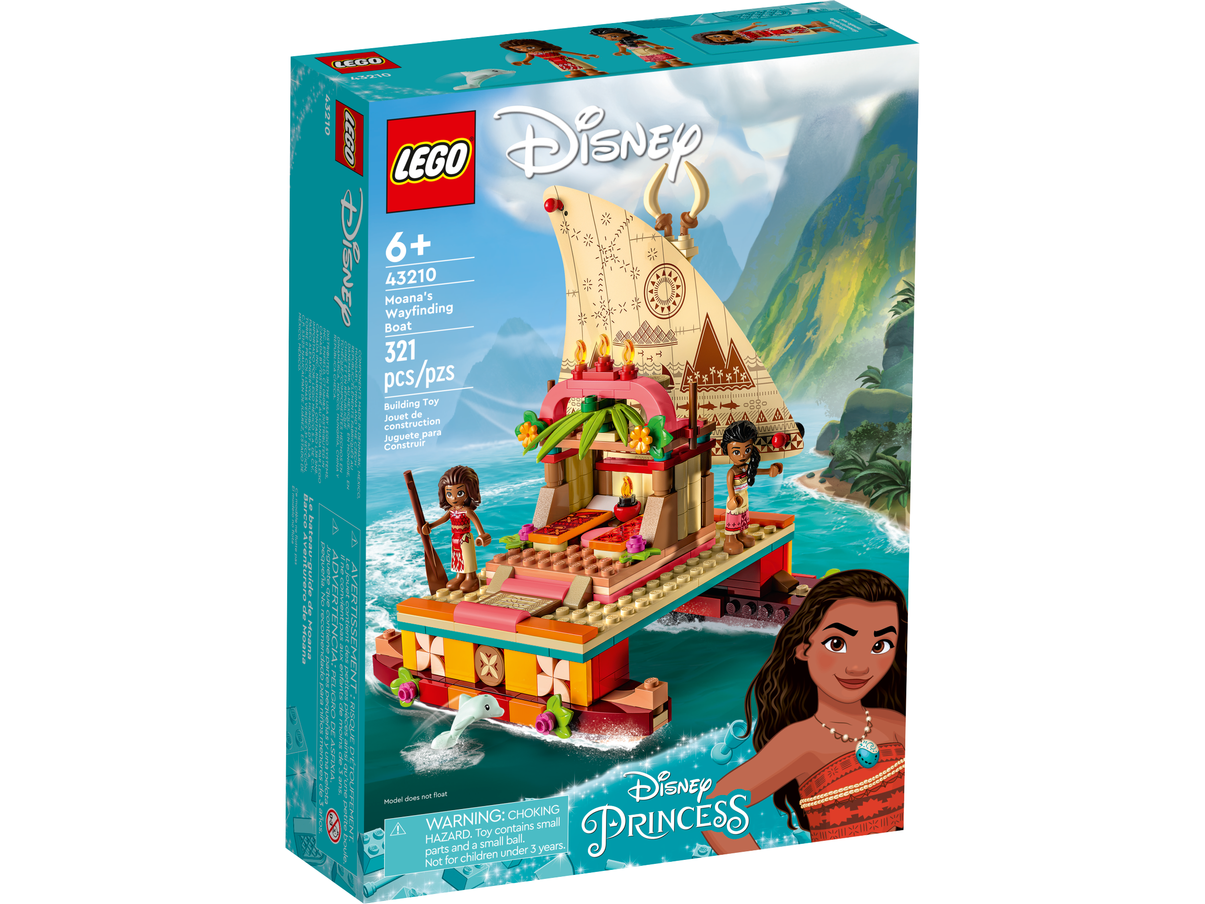 43210 LEGO Disney Princess Moana's Wayfinding Boat