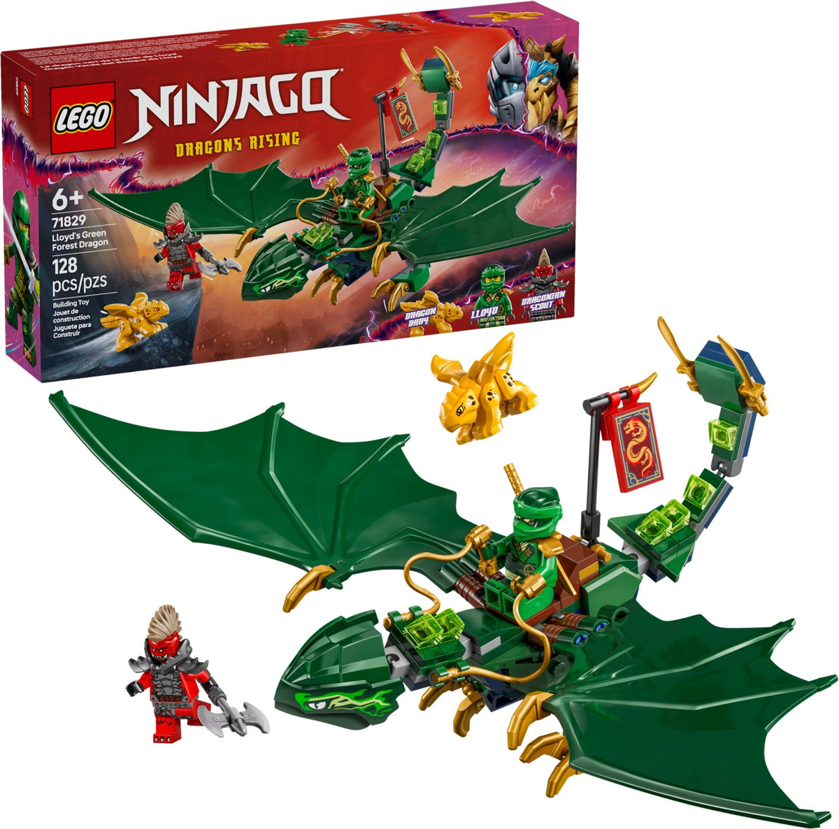 71829 Ninjago Lloyd's Green Forest Dragon