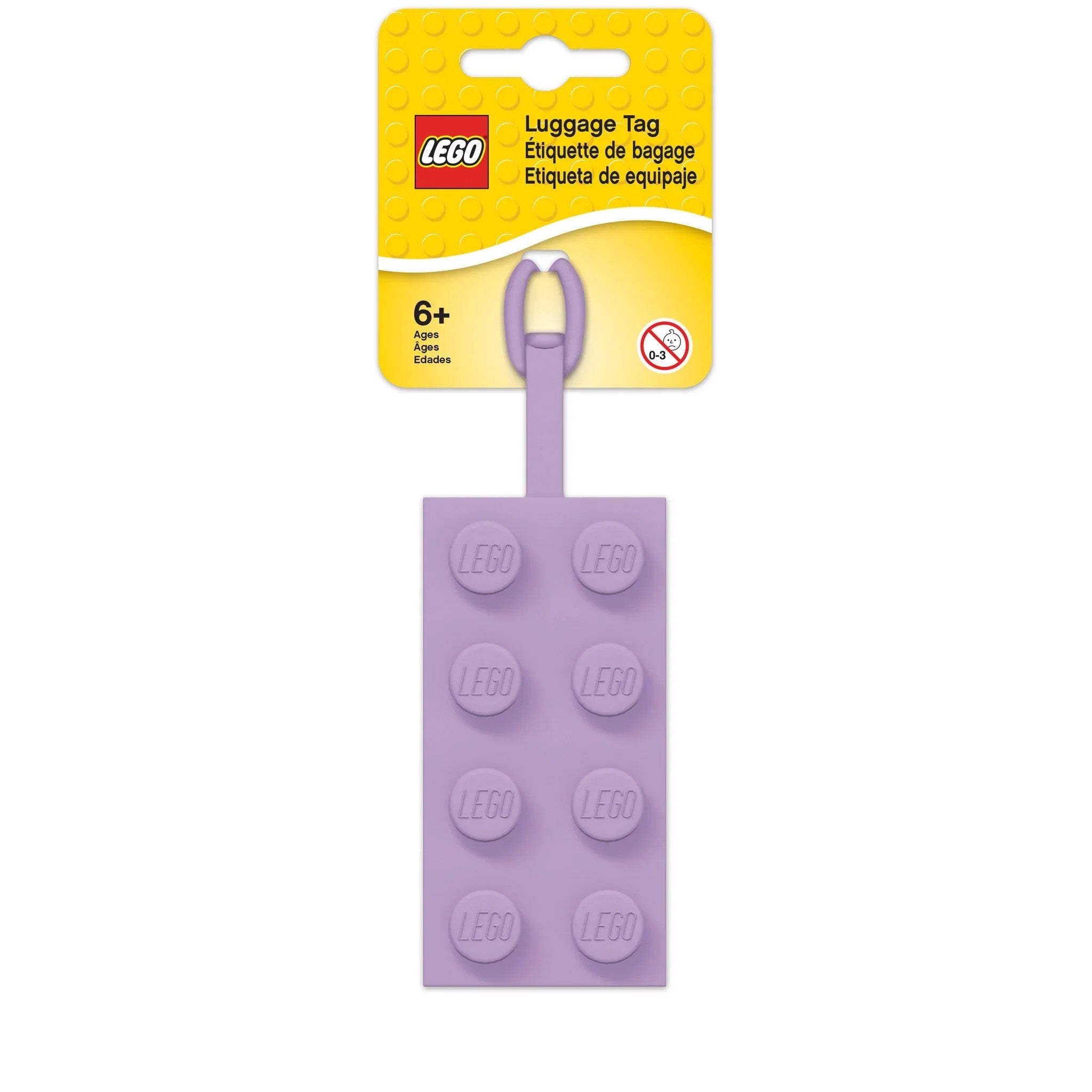 52035 LEGO Iconic 2x4 Silicone Bag Tag Lavender
