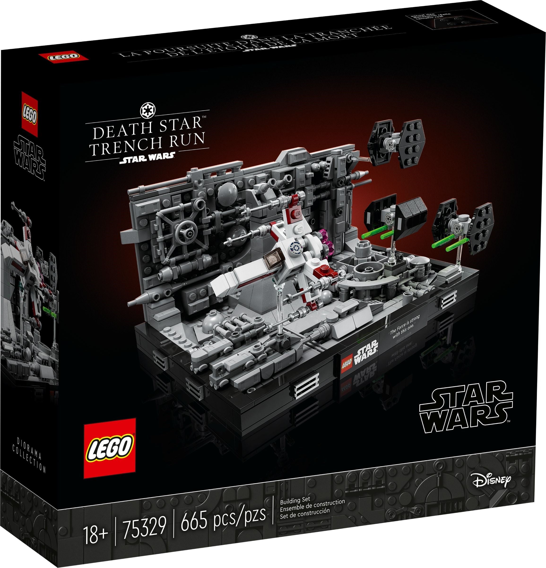 D10-75329 DAMAGED Death Star Trench Run Diorama